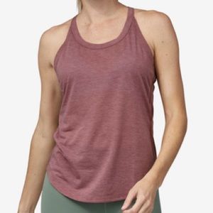 Women's Patagonia Capilene Cool Trail Tank Top Size L Evening Mauve